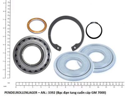 Bạc đạn (vòng bi) tang quấn cáp cầu trục (tời nâng) ABUS (AVC) AN-16967